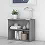 Bush Business Furniture 29"H 2-Shelf Bookcase with Adjustable Shelf, Platinum Gray (BK3036PG)~#|#~sp176153845_sc7