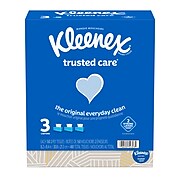 Kleenex Standard Facial Tissue, 2-Ply, 144 Sheets/Box, 3 Boxes/Pack (50219)