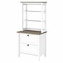 Bush Furniture Mayfield 66" 2-Shelf Bookcase, Pure White/Shiplap Gray (MAY018GW2)~#|#~sp176322701_sc7