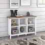 Bush Furniture Mayfield 30"H 3-Shelf Cube Bookcase, Pure White/Shiplap Gray (MAB145GW2-03)~#|#~sp176322713_sc7