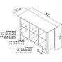 Bush Furniture Mayfield 30"H 3-Shelf Cube Bookcase, Pure White/Shiplap Gray (MAB145GW2-03)~#|#~sp176322714_sc7