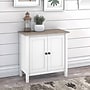 Bush Furniture Mayfield 30" Storage Cabinet with 2 Shelves, Pure White/Shiplap Gray (MAS131GW2-03)~#|#~sp176322808_sc7