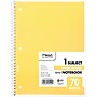 Mead 1-Subject Notebooks, 8" x 10.5", Wide Ruled, 70 Sheets, Assorted Colors (05510)~#|#~sp176336728_sc7
