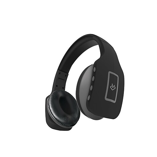 Jade Foldable Bluetooth Headphones with Built in Mic & Hands Free Remote, Black (OTBTHPJEBK) at