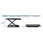 Mount-It! 32"W Rectangular Adjustable Metal Standing Desk Converter, Black (MI-7929BLK)~#|#~sp17662683_sc7