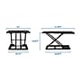 Mount-It! 32"W Rectangular Adjustable Metal Standing Desk Converter, Black (MI-7929BLK)~#|#~sp17662684_sc7