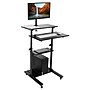 Mount-It! 28"W Adjustable Steel Standing Desk with Monitor Mount, Black (MI-7942BLK)~#|#~sp17662719_sc7