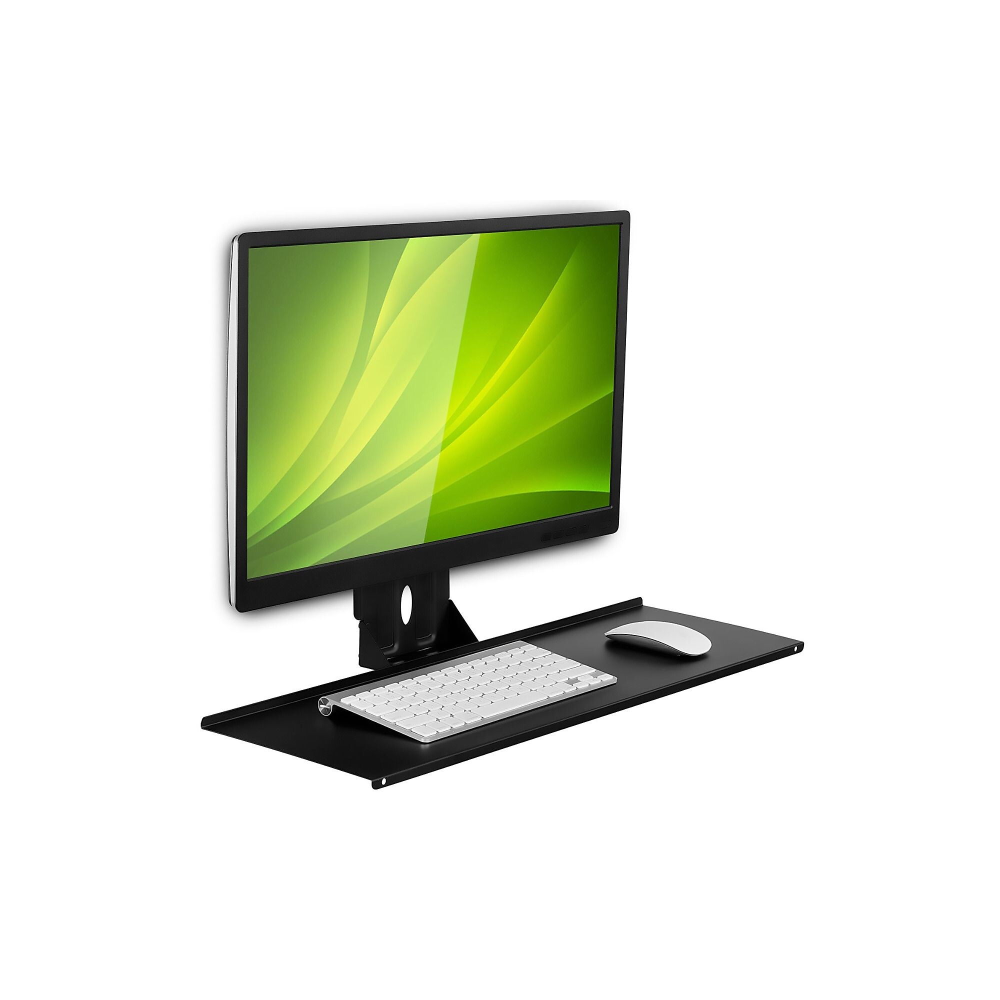 Mount-It! Monitor and Keyboard Wall Mount Bracket, Standing Workstation with Floating Keyboard, VESA Mount Required (MI-7917) Sansujyuku sansujyuku.com