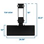 Mount-It! Under Desk Computer Keyboard and Mouse Tray, Black (MI-7135)~#|#~sp17662777_sc7