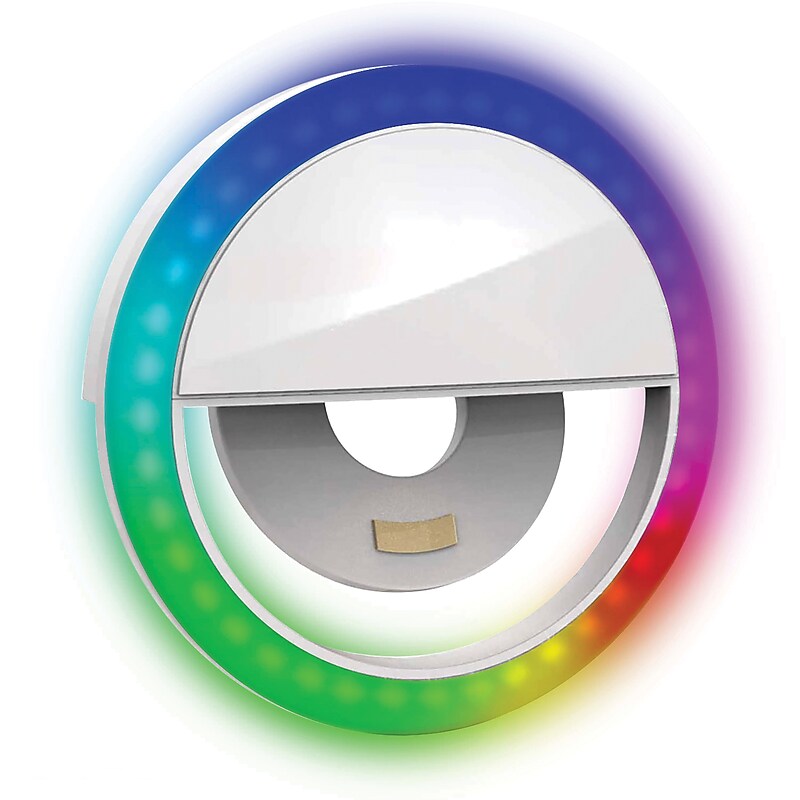Bower RGB Clip-On Selfie LED Ring Light for Smartphones (WA-RGB250) image 1