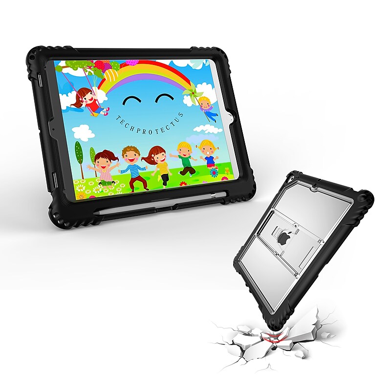 Techprotectus Ultra Light Rugged Laptop Case, Black, Plastic (TP-BK-IP10.2C) image 1