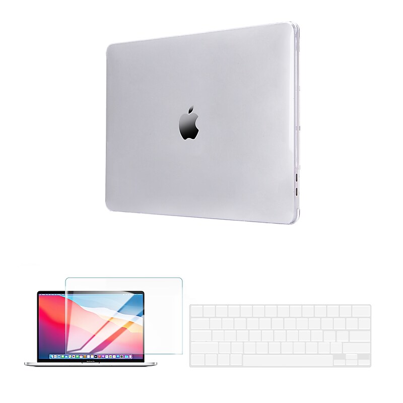 Techprotectus Laptop Case with Keyboard Cover and Screen Protector, Clear, Plastic (TP-CYCL-MP13ST) image 1