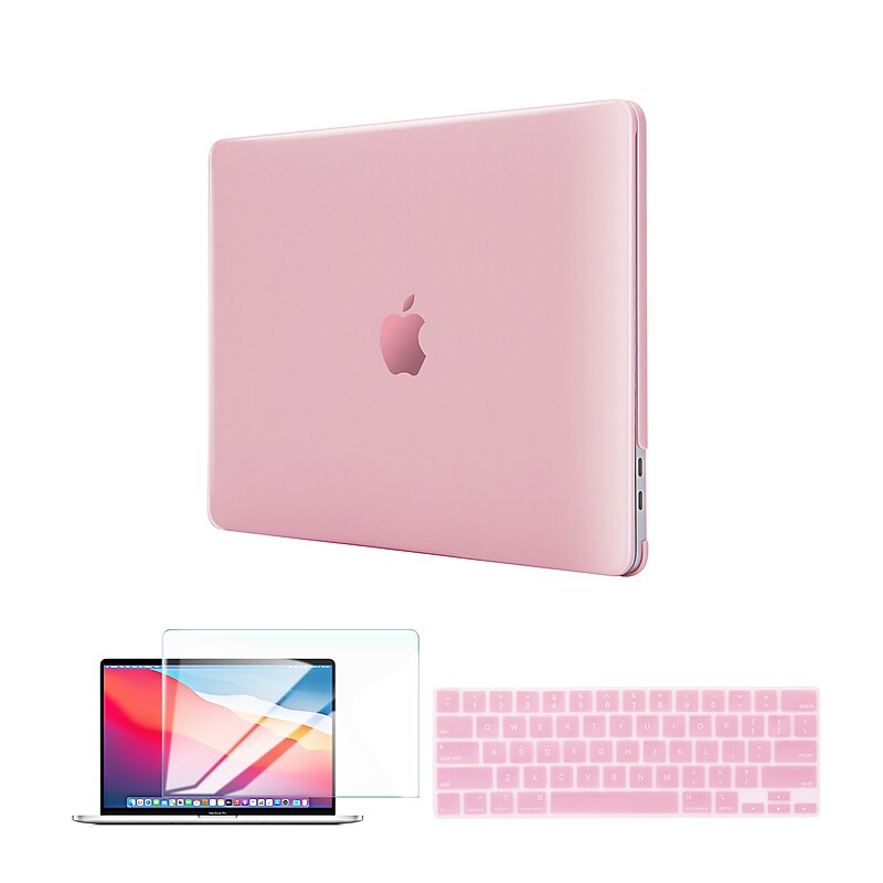 Techprotectus Laptop Case with Keyboard Cover and Screen Protector, Rose Quartz, Plastic (TP-RQ-K-MP13M1) image 1