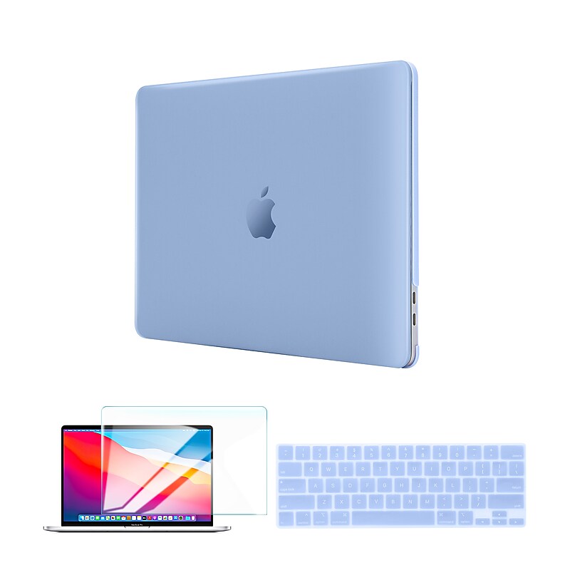 Techprotectus Laptop Case with Keyboard Cover and Screen Protector, Light Blue, Plastic (TP-SB-K-MP13M1) image 1