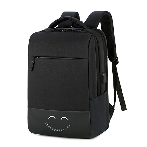 Techprotectus Laptop Backpack, Black, Nylon (TPBKBP15) Staples