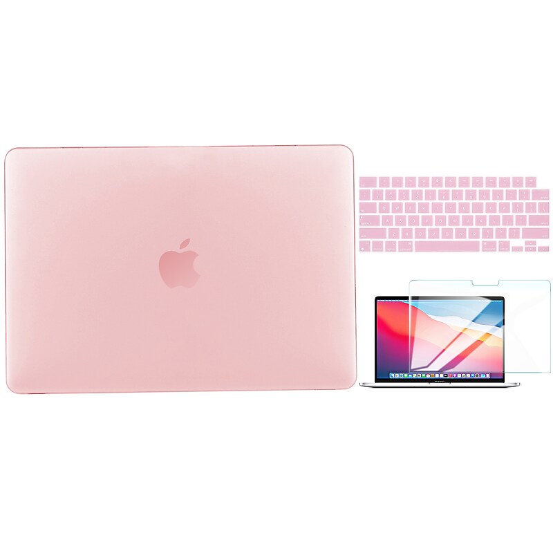 Techprotectus Laptop Case with Keyboard Cover and Screen Protector, Rose Quartz, Plastic (TP-RQ-K-MP14M1) image 1