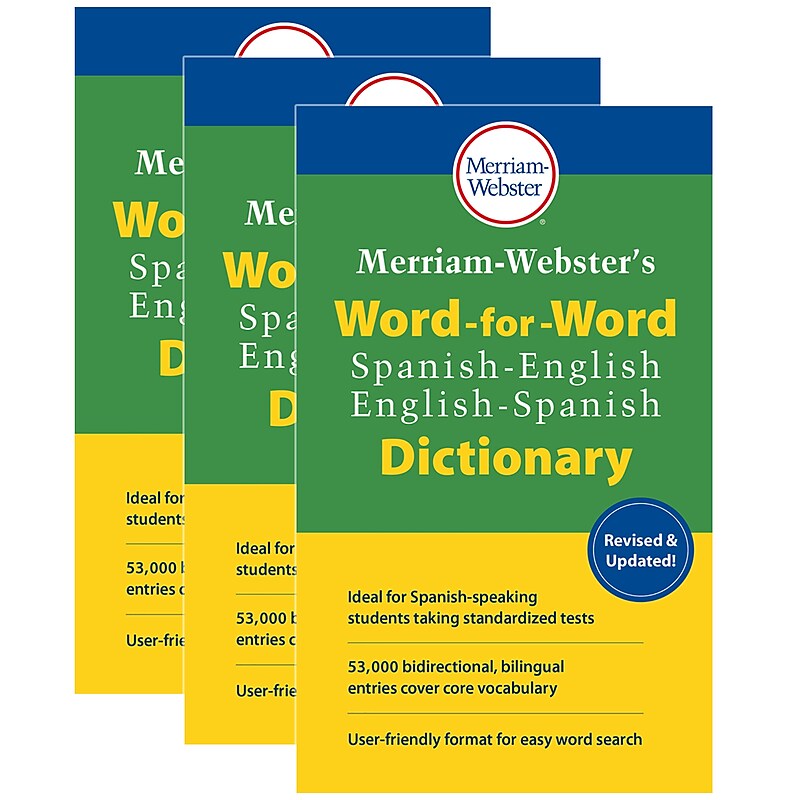 Merriam-Webster's Word-for-Word Spanish-English Dictionary, 3/Bundle image 1
