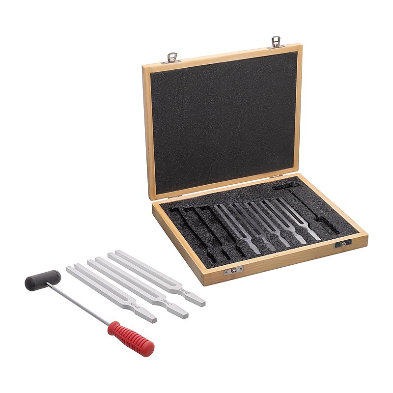 Supertek Tuning Forks With Hammer, 10/Set (SKFPH36126) image 1
