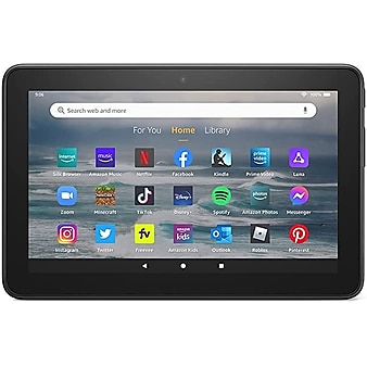 Amazon Fire 7, 12th Generation, 7" Tablet, WiFi, 16GB, Fire OS, Black (B096WKKK2K)