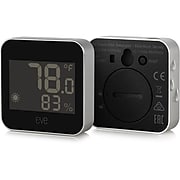 Eve Weather Connected Outdoor Weather Station, Digital, Black (10028000)