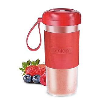 Salton 300mL Handheld Blender, Red (BL2045RD)