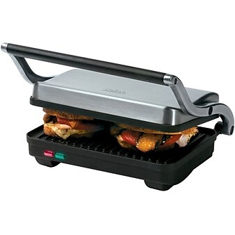 Salton SG1263 Electric Grill/Panini Press, Stainless Steel