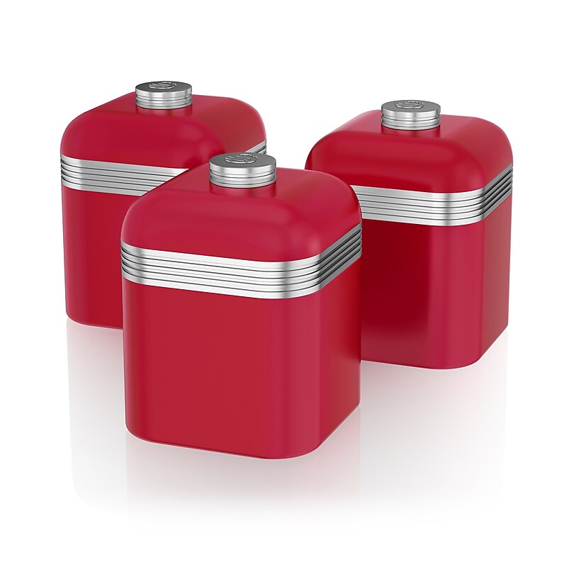 Salton Swan Retro 1L Storage Ware, Set of 3 Canisters (SWKA1020RN) image 1