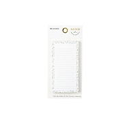 Noted by Post-it® White List Notes with Dot Border, 2.9" x 5.7", 100 Sheets/Pad (NTD5-36-DOT)