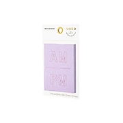 Noted by Post-it® Lilac A.M. and P.M. Notes, 2.9" x 4", 100 Sheets/Pad