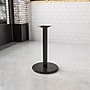 Flash Furniture 18'' Round Restaurant Table Base With 3'' Dia. Table Height Column, Black (XUTR18)~#|#~sp177393548_sc7