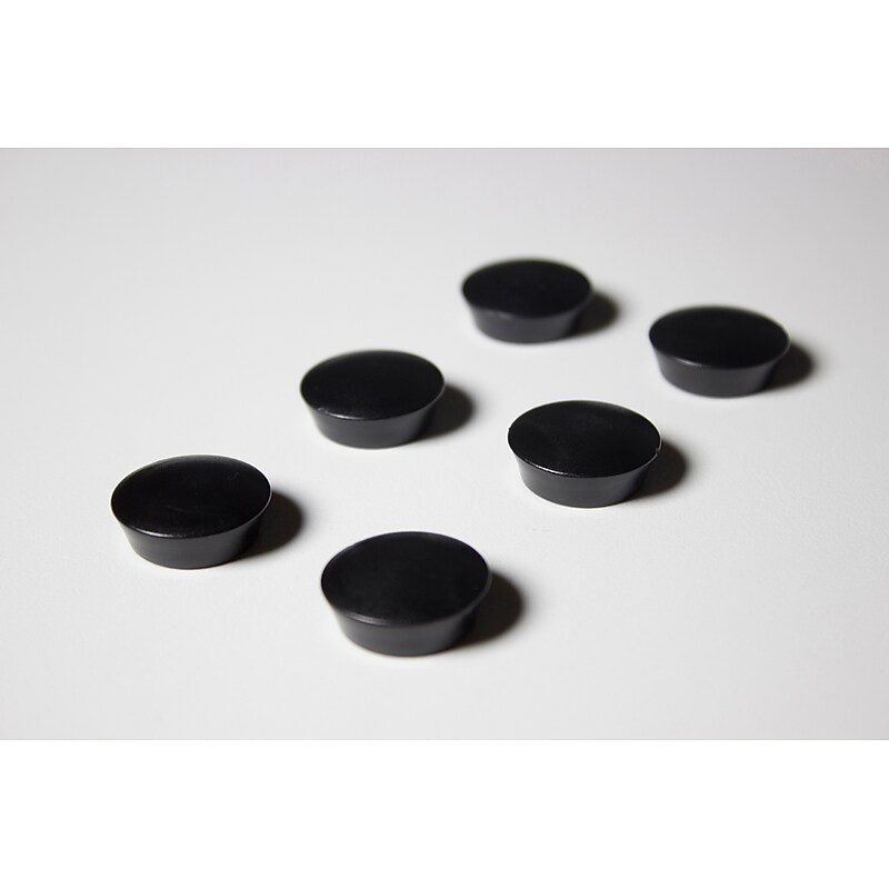 Ghent 6-Count Rare Earth Magnets, Black (HMYREMAG6) image 1