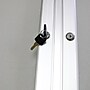 Ghent 3' H x 5' W Enclosed Vinyl Bulletin Board with Satin Frame, 2 Door, Silver (PA23660VX-193)~#|#~sp17740278_sc7