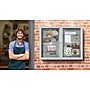 Ghent 3' H x 5' W Enclosed Vinyl Bulletin Board with Satin Frame, 2 Door, Silver (PA23660VX-193)~#|#~sp17740292_sc7