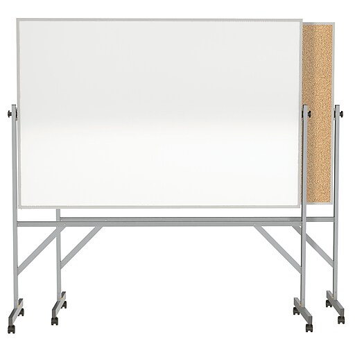 Ghent 4' H x 6' W Reversible Cork Bulletin Board/Whiteboard with