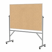 Ghent 4' H x 6' W Reversible Cork Bulletin Board with Aluminum Frame (ARKK46)