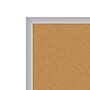 Ghent 4' H x 4' W Natural Cork Bulletin Board with Aluminum Frame (AK44)~#|#~sp17740501_sc7