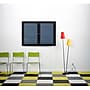 Ghent Ovation 3' H x 4' W Enclosed Fabric Bulletin Board with Black Frame, 2 Door, Black (OVK2-F95)~#|#~sp17740851_sc7