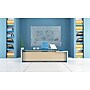 Ghent Harmony Frosted Glass Whiteboard with Radius Corners, 4'H x 8'W (HMYRN48FR)~#|#~sp17741016_sc7