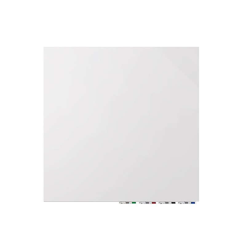 Ghent Aria Magnetic Glass Whiteboard, 4' x 4' (ARIASM44WH) image 1