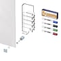 Ghent Harmony Magnetic Glass Whiteboard with Square Corners, 4'H x 5'W, White (HMYSM45WH)~#|#~sp17741285_sc7