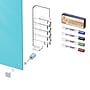 Ghent Harmony 4'H x 8'W Magnetic Glass Whiteboard with Square Corners, Blue (HMYSM48BE)~#|#~sp17741312_sc7