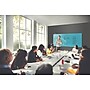 Ghent Harmony 4'H x 8'W Magnetic Glass Whiteboard with Square Corners, Blue (HMYSM48BE)~#|#~sp17741313_sc7