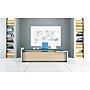 Ghent Harmony Glass Whiteboard with Radius Corners, 4'H x 6'W (HMYRN46WH)~#|#~sp17741339_sc7