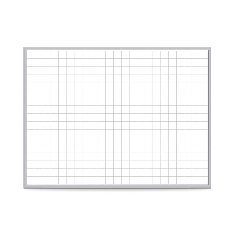 Ghent 2" x 2" Grid Magnetic Whiteboard, 4'H x 6'W (GRPM322G-46) image 1