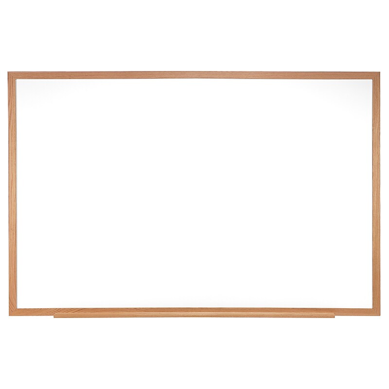 Ghent Non-Magnetic Dry-Erase Whiteboard, Wood Frame, 3'H x 5'W (M2W-35-4) image 1