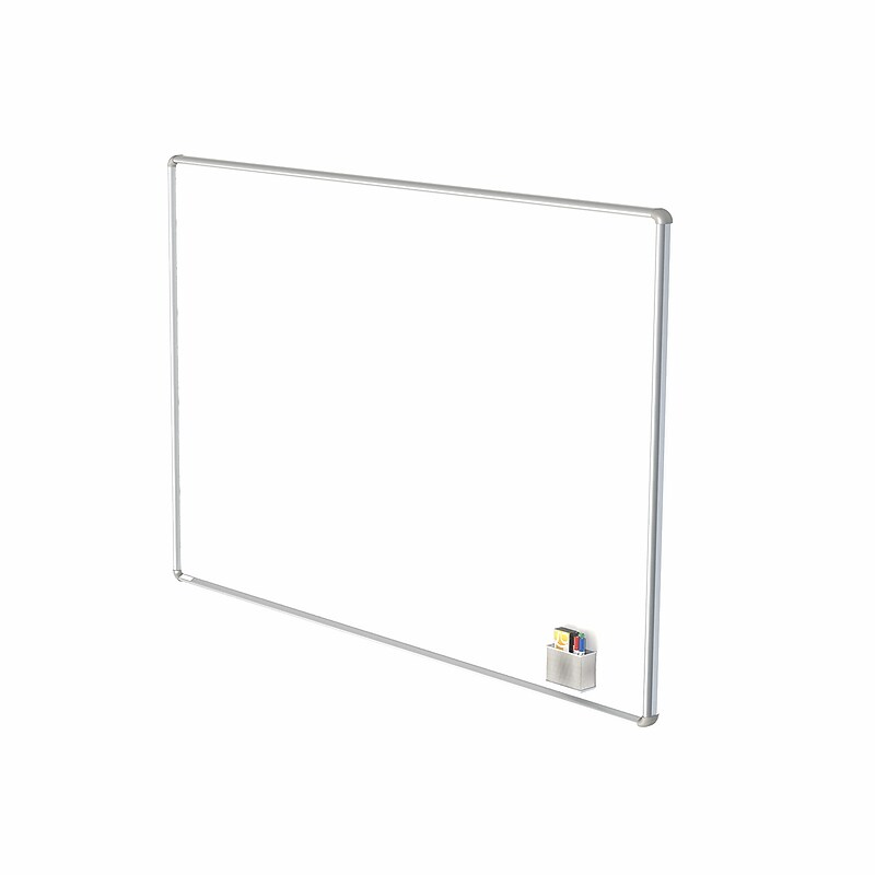 Ghent Nexus Magnetic Porcelain Dry-Erase Whiteboard, Aluminum Frame, 4'H x 6'W (NEX146WMB) image 1