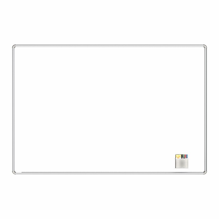 Ghent Nexus Magnetic Porcelain Dry-Erase Whiteboard, Aluminum