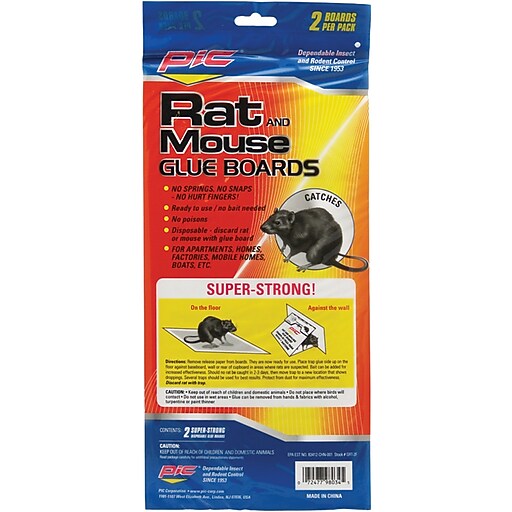 PicCorp Glue Rat Boards, 2/Pack (PCOGRT2F) Staples