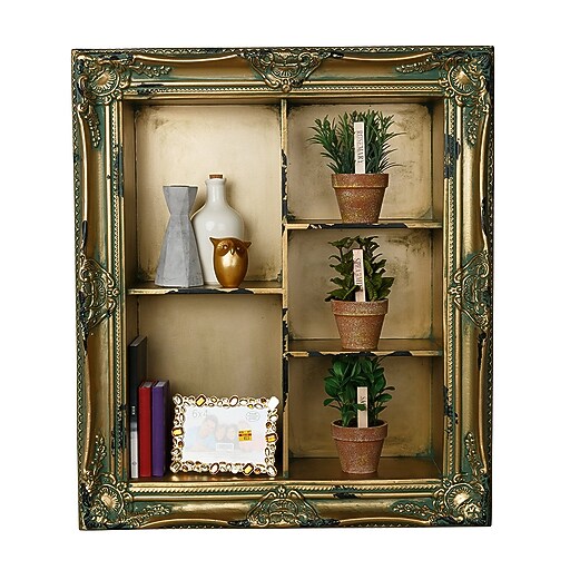 Shop Staples for AdirHome Antique Wall Shelf with 5 Multilevel