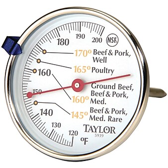 Taylor Precision Products Meat Dial Thermometer (5939N)